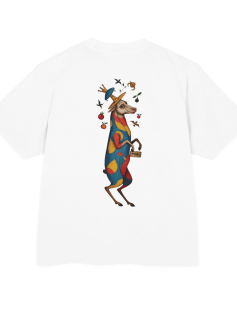 Royal Goat Print T-Shirt Erkek
