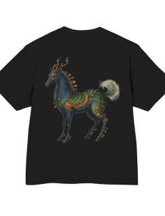 Mythic Deer Art Print T-Shirt Erkek