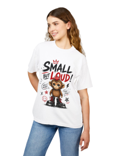 Small But Loud Punk Monkey T-Shirt Kadın