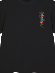 Royal Goat Print T-Shirt Erkek