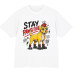 Stay Pawsitive Punk Dog T-Shirt Kadın