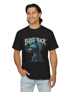 Bite Back Punk Dog T-Shirt Erkek