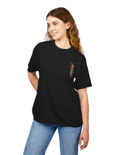 Royal Goat Print T-Shirt Kadın
