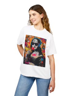 Mona Punk Pop Art T-Shirt Kadın