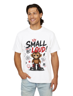 Small But Loud Punk Monkey T-Shirt Erkek