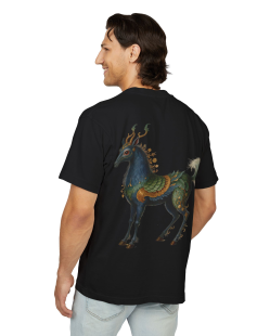 Mythic Deer Art Print T-Shirt Erkek