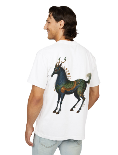 Mythic Deer Art Print T-Shirt Erkek