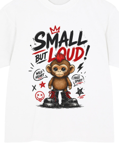 Small But Loud Punk Monkey T-Shirt Erkek