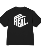 Be Real 3D Typography T-Shirt Erkek