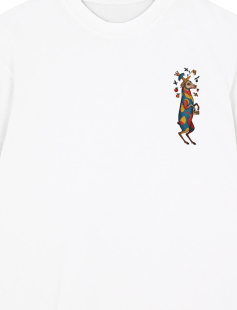 Royal Goat Print T-Shirt Erkek