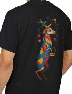 Royal Goat Print T-Shirt Erkek