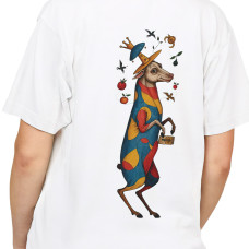 Royal Goat Print T-Shirt Kadın