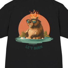 Let It Burn Chill Beaver T-Shirt Erkek