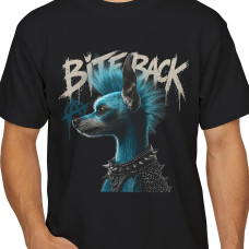 Bite Back Punk Dog T-Shirt Erkek