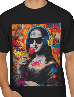 Mona Punk Pop Art T-Shirt Erkek