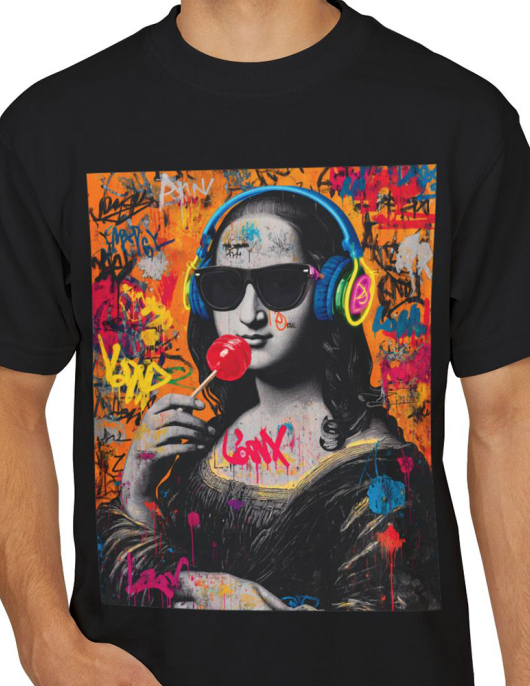 Mona Punk Pop Art T-Shirt Erkek