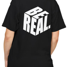 Be Real 3D Typography T-Shirt Kadın